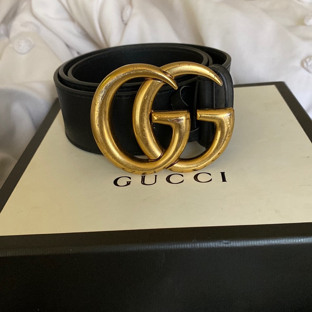 2015 Re-edition Wide Gucci Leather Belt